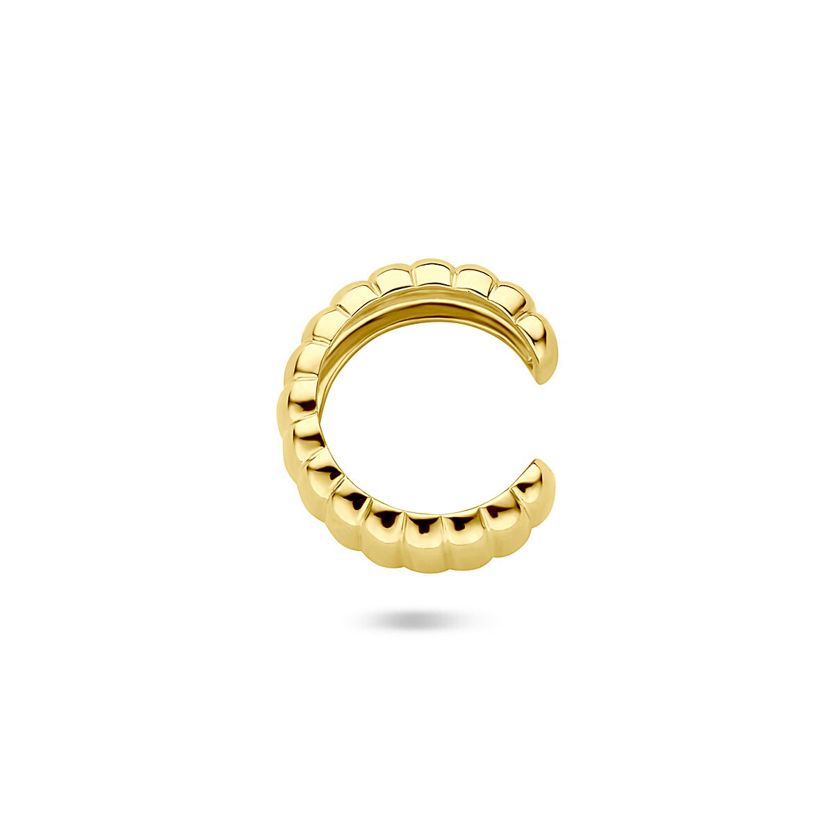 Ear cuff de plata chapado en oro