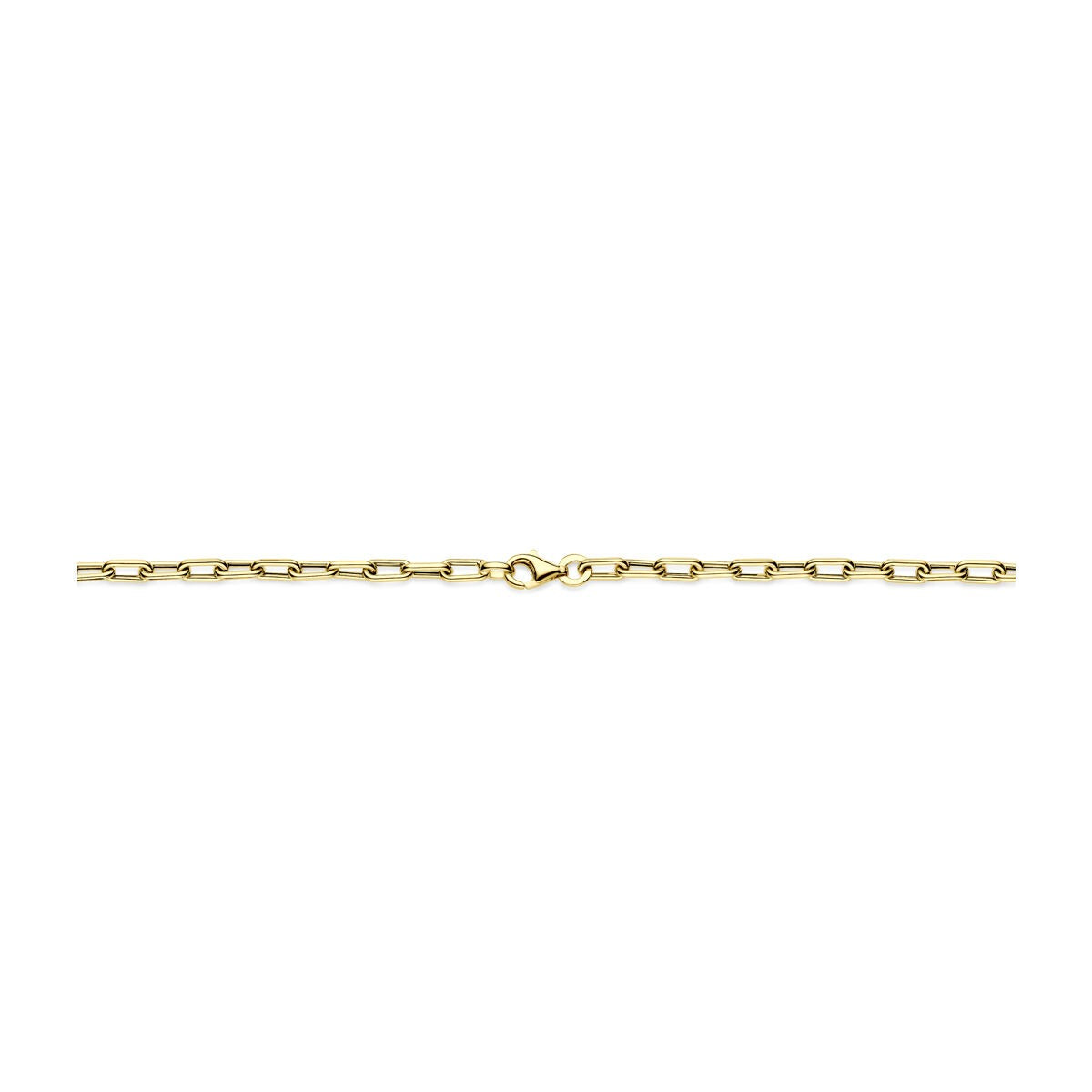 collar de ancla de oro amarillo de 9k