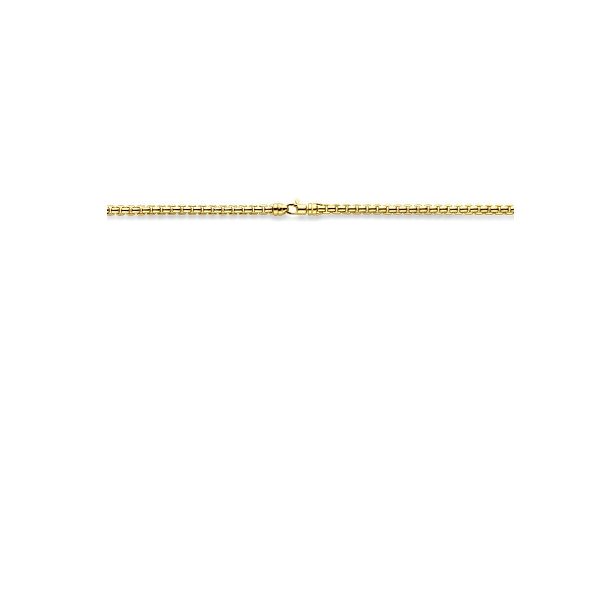 collar de mujer chapado en oro sobre plata – 45 cm