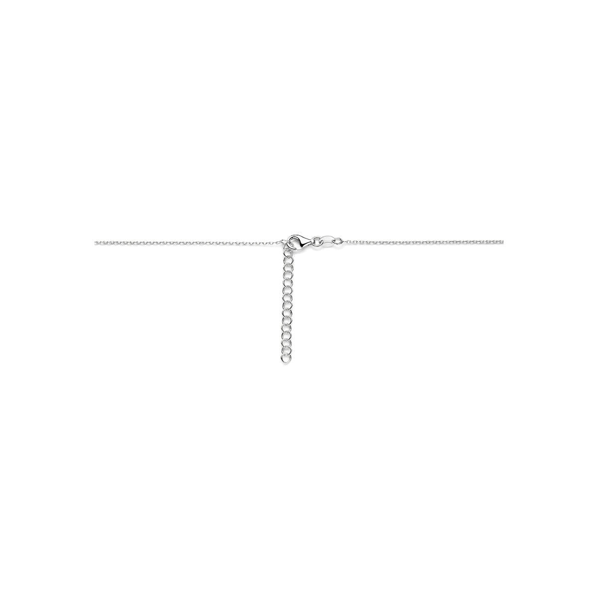 Gerhodineerd 925 zilveren collier met hart