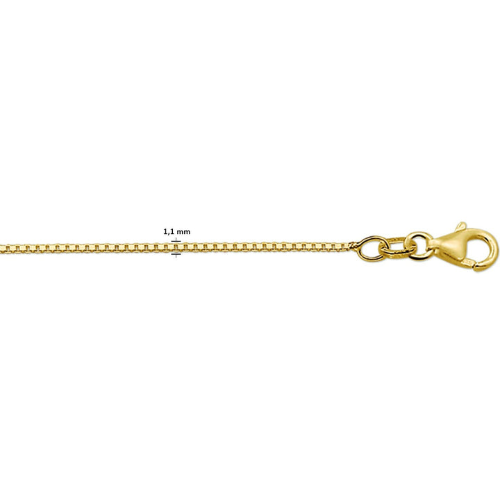 Gouden collier 18k – Venetiaanse schakel 1,1 mm