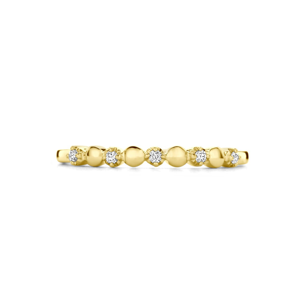 anillo de mujer en oro de 14k con diamante – 0.05 ct, 2 mm