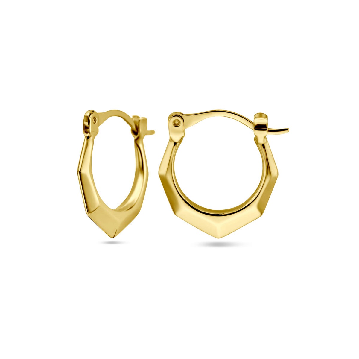 aros de lapide de oro amarillo de 14k