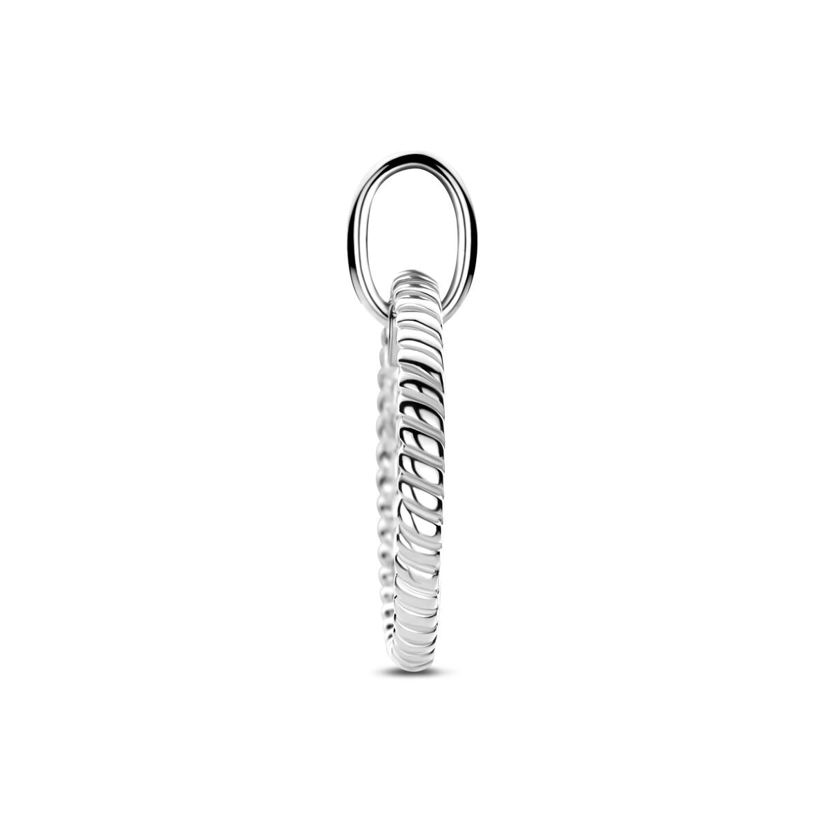 Colgante de plata con circonitas – colgante de mujer rodiado con brillante engaste pavé