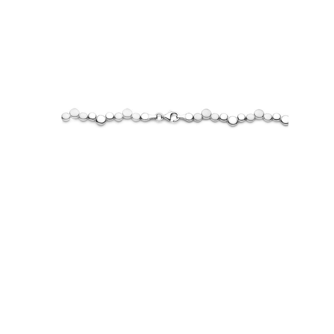 Zilveren ketting met hartjes – Gerhodineerd 925 zilver 7,5 mm 45 cm