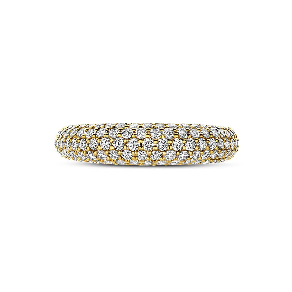 anillo de oro amarillo de 14k con diamante