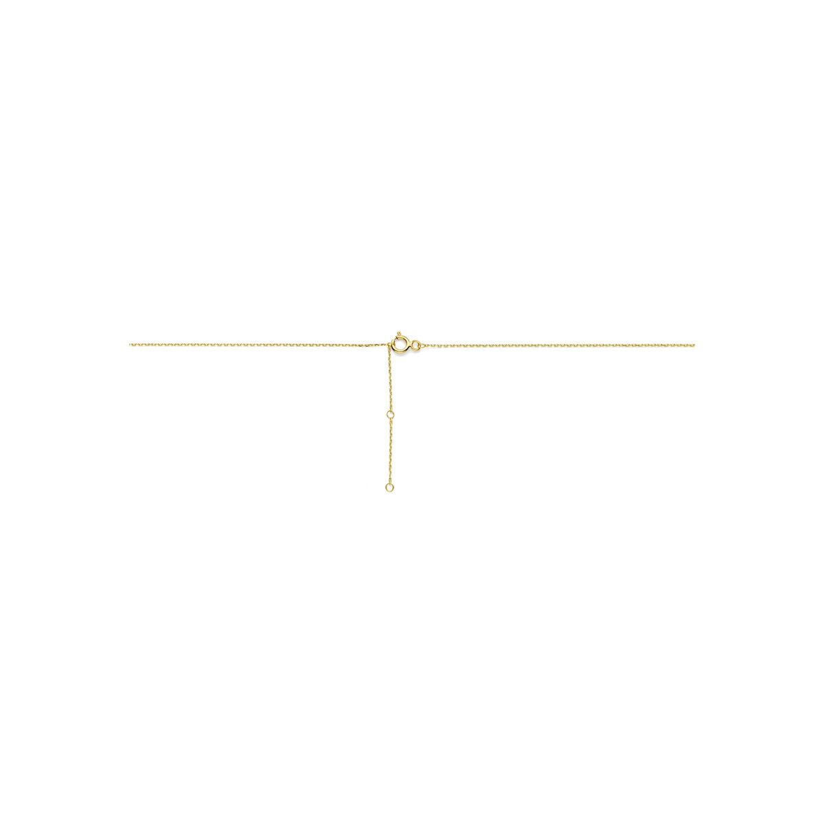 collar de oro amarillo de 9k con perla blanca