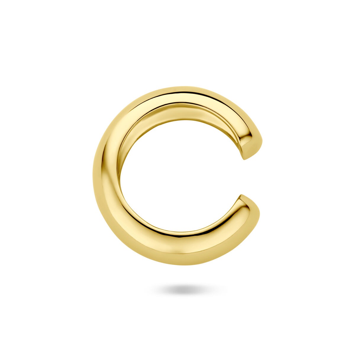Ear cuff de plata chapado en oro