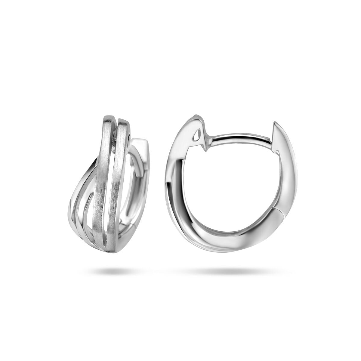 Aros de plata 925 rodiados