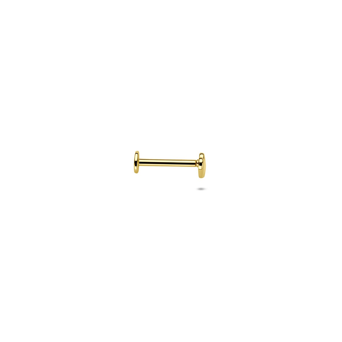 piercing de oro de 14k con doble corazón – 6,5 mm