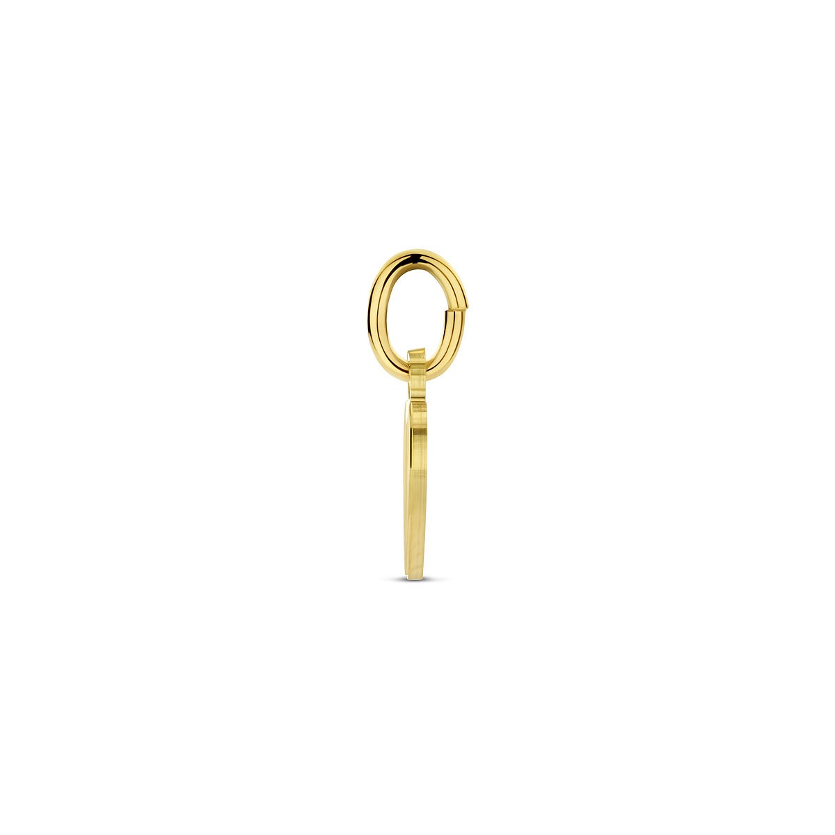 9k Geelgouden graveerhanger hart