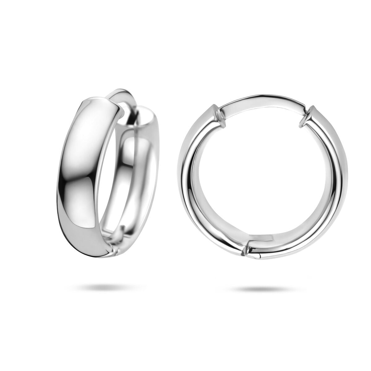 Aros de plata rodiados – 5 mm de grosor de tubo