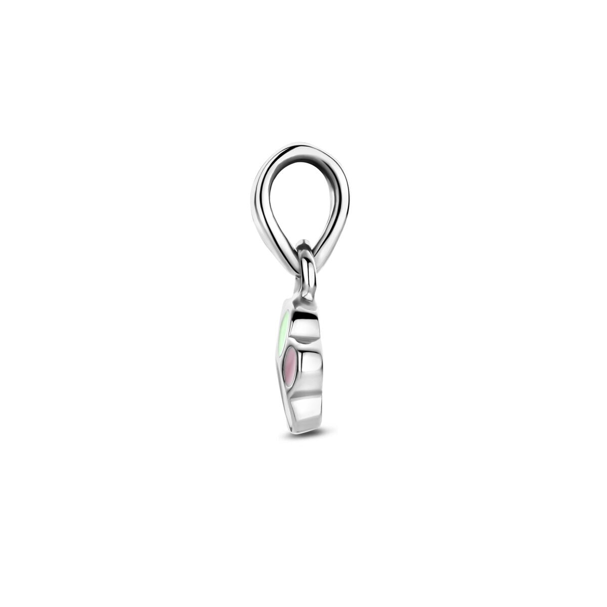 Colgante de plata con esmalte de pata de perro – plata 925 rodiada