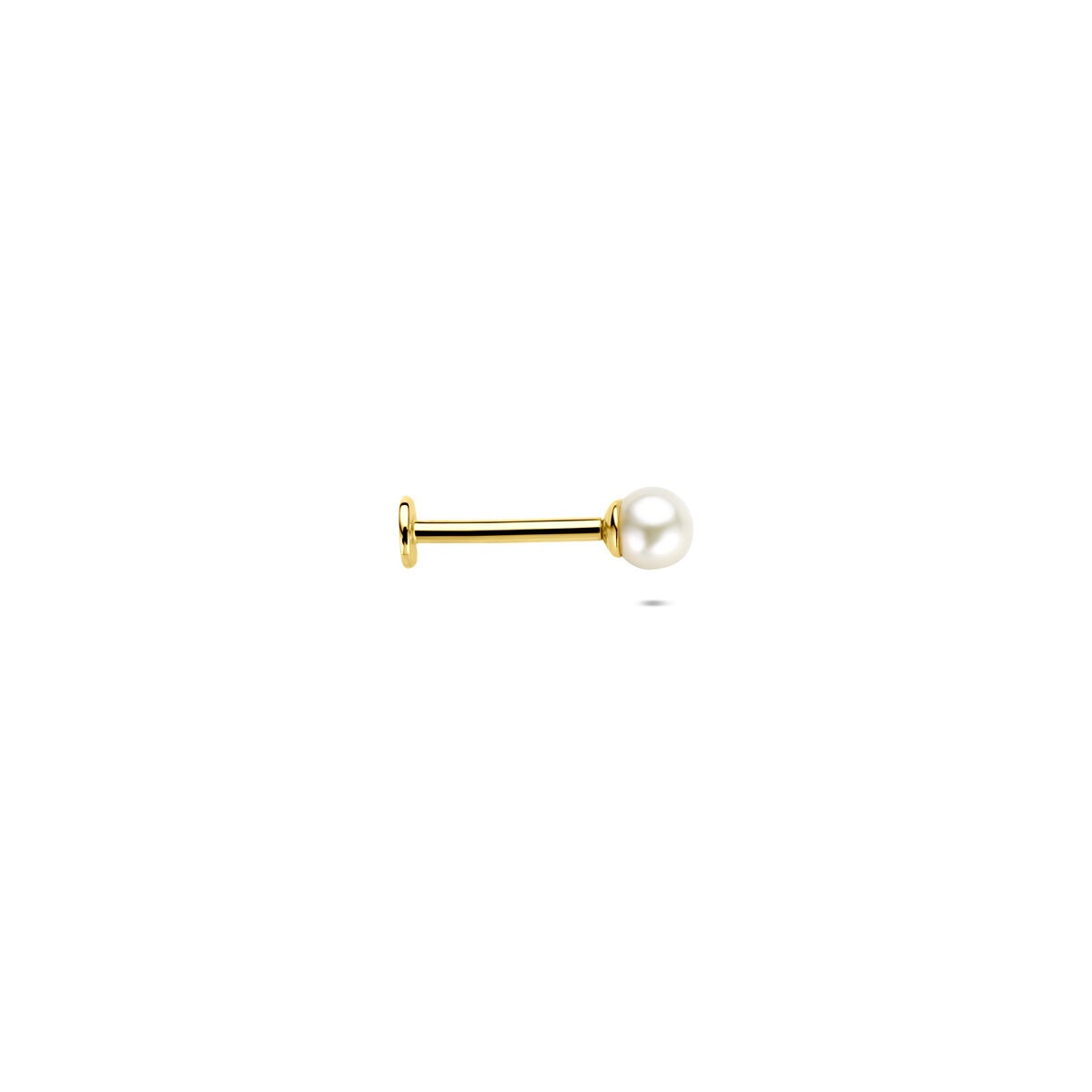 piercing de oro amarillo de 14k con perla – 3,5 mm