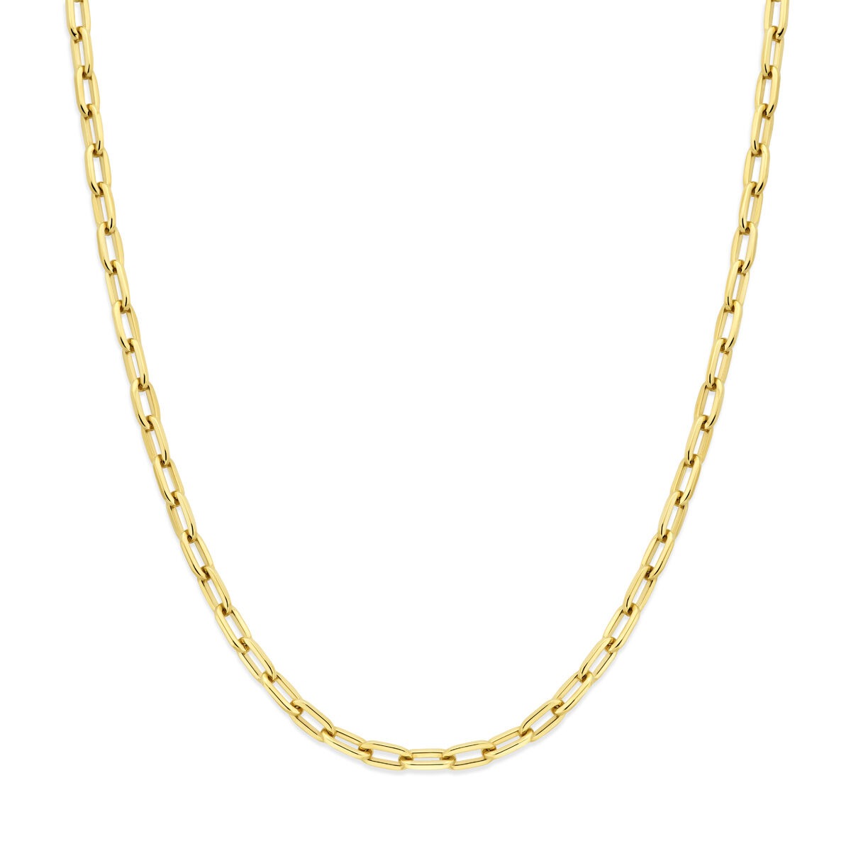 Gouden dames ketting van 14k met anker schakels van 4,7 mm.