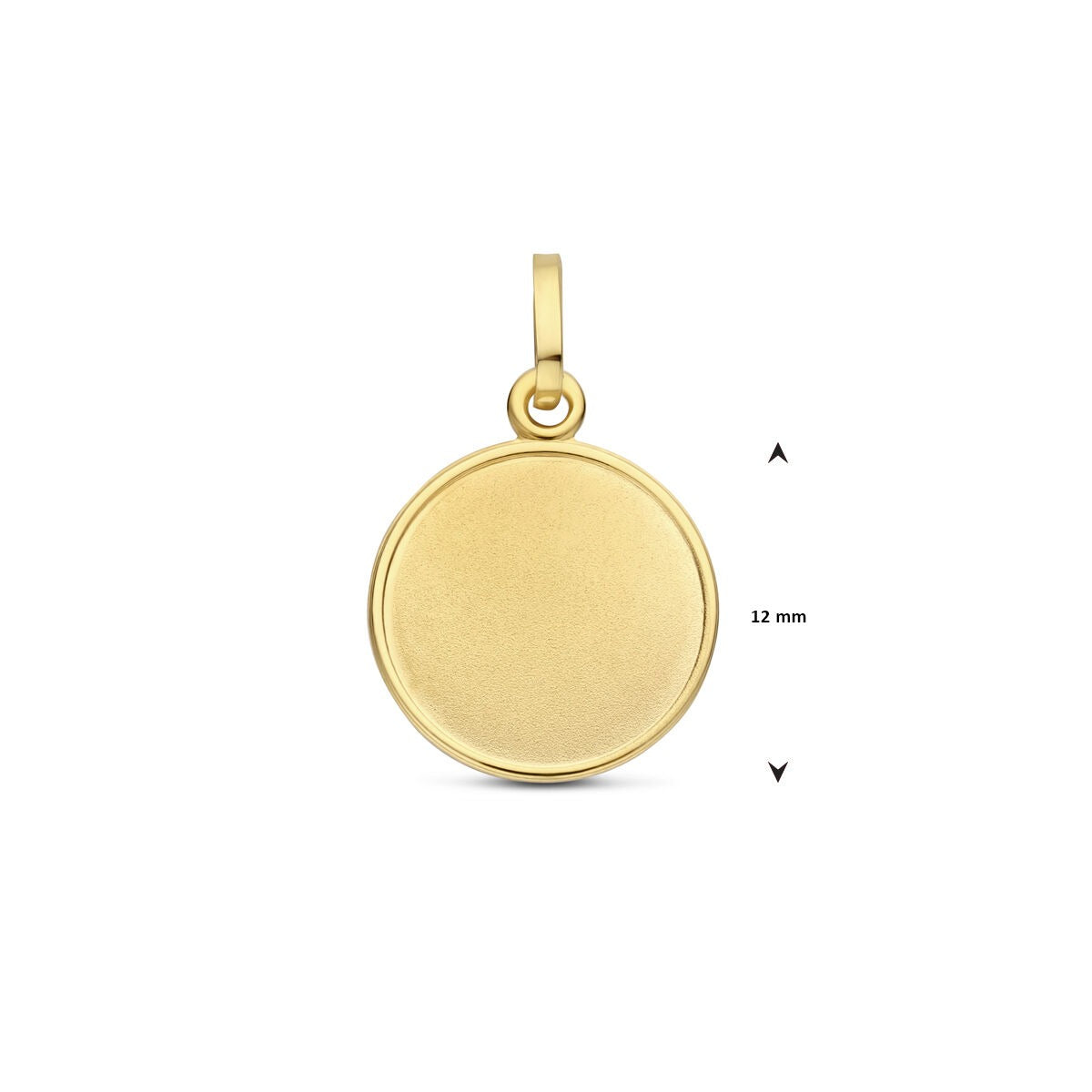 colgante de grabado en oro amarillo de 14k – sutil y significativo