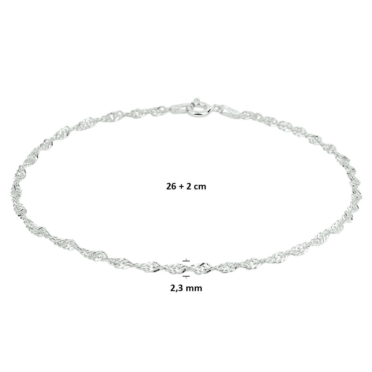 Anillo de plata con eslabones de Singapur - elegante detalle veraniego