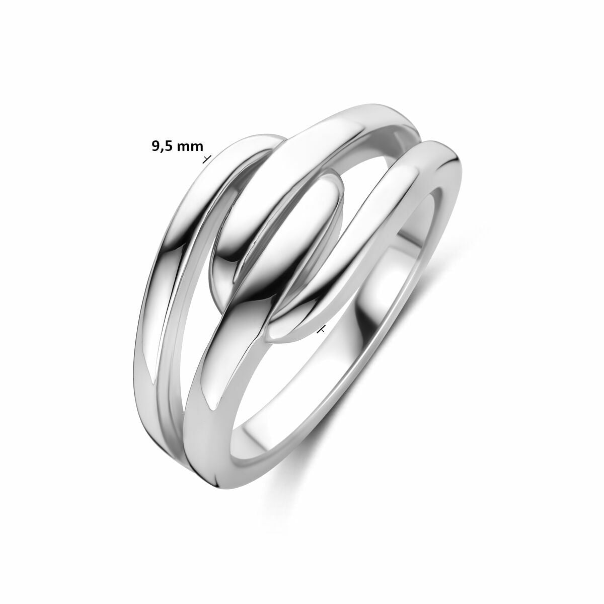 Anillo de mujer en plata 925 rodiada