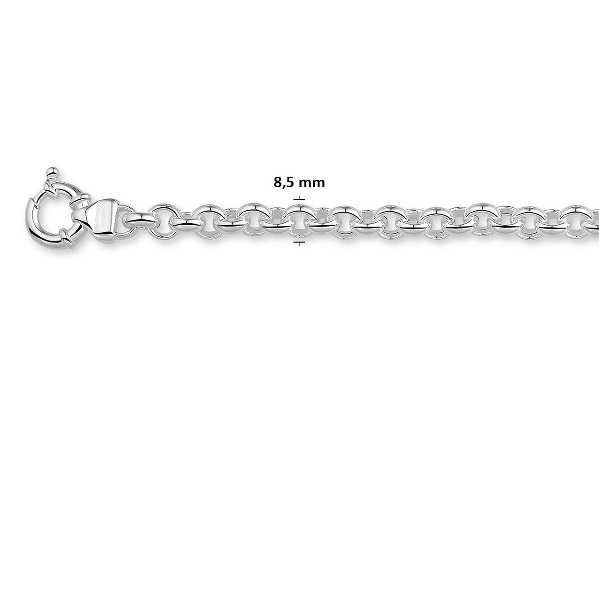 Collar de plata Jasseron sin colgante