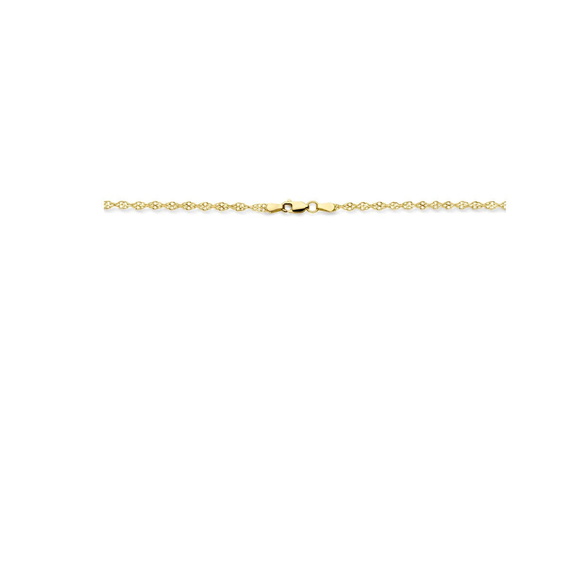 Collar de oro con núcleo de plata – 14k oro amarillo & 925 plata