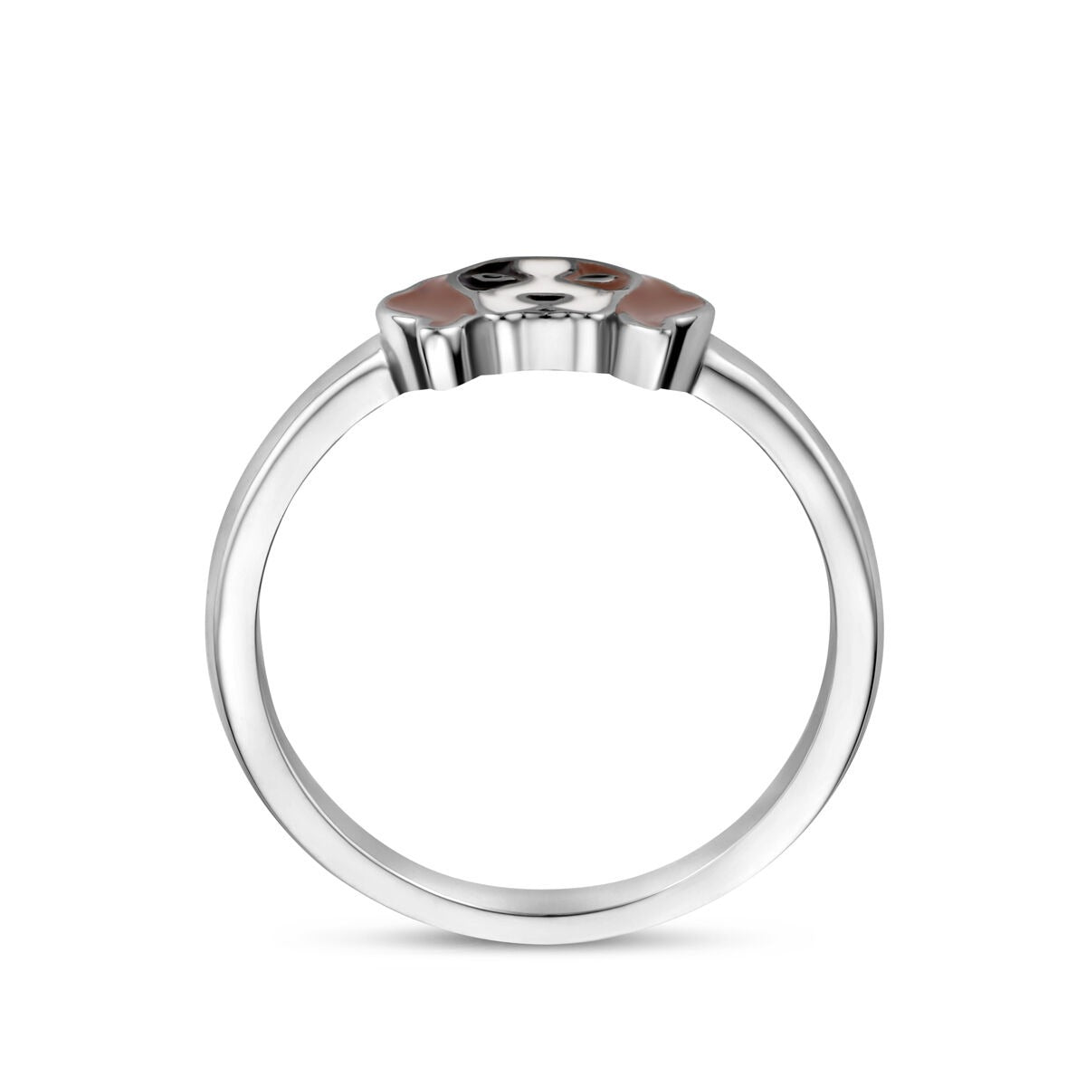 Anillo infantil de plata con perro – plata 925 rodiada
