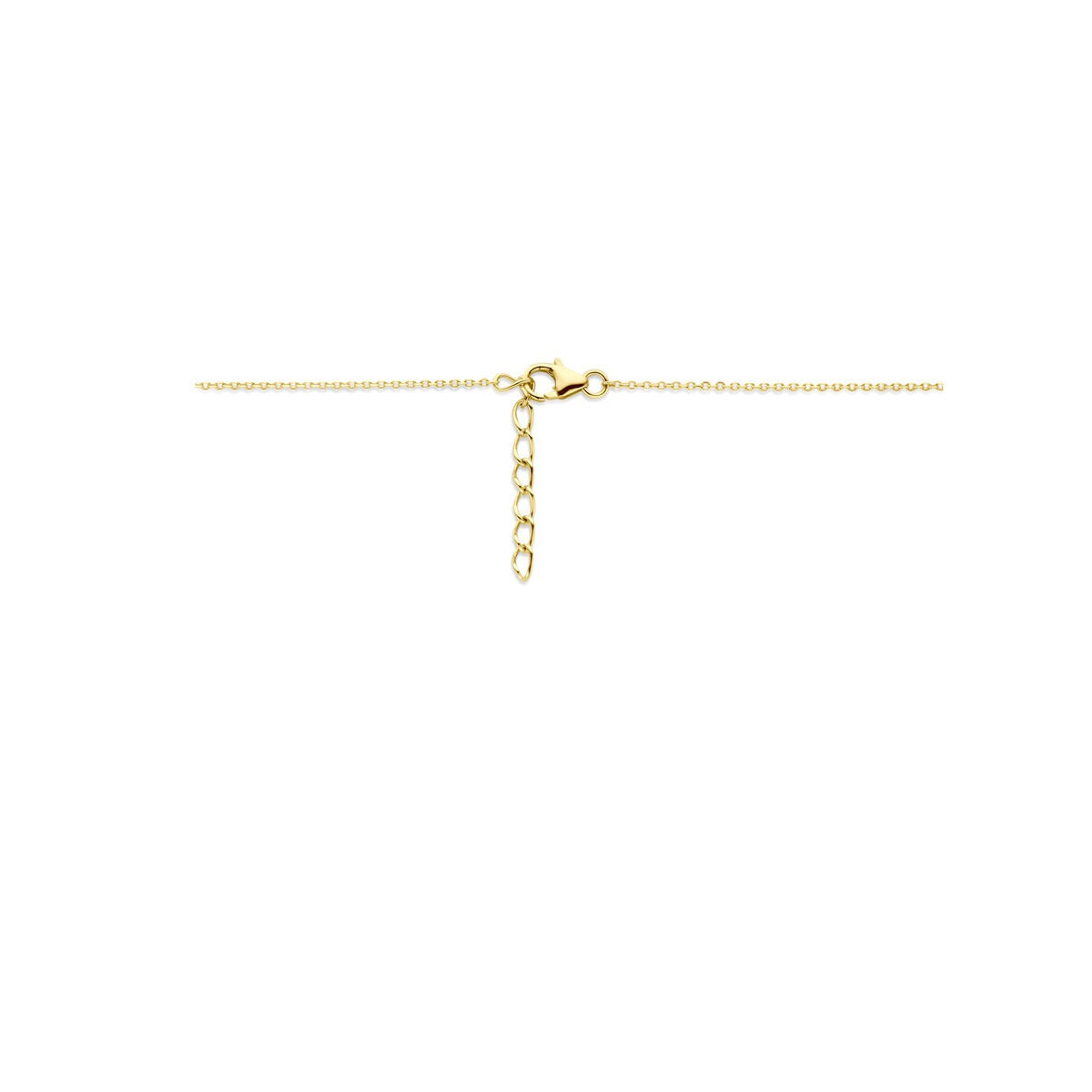 Collar chapado en oro con perlas de agua dulce y circonitas