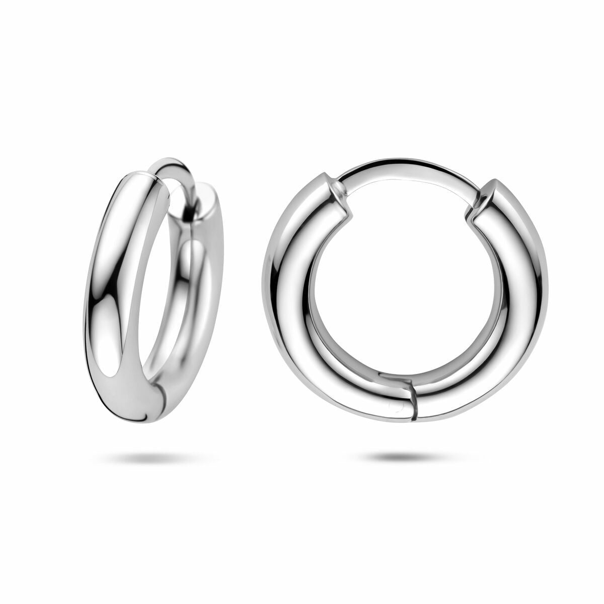 Aros de plata rodiados – 3,5 mm de grosor de tubo
