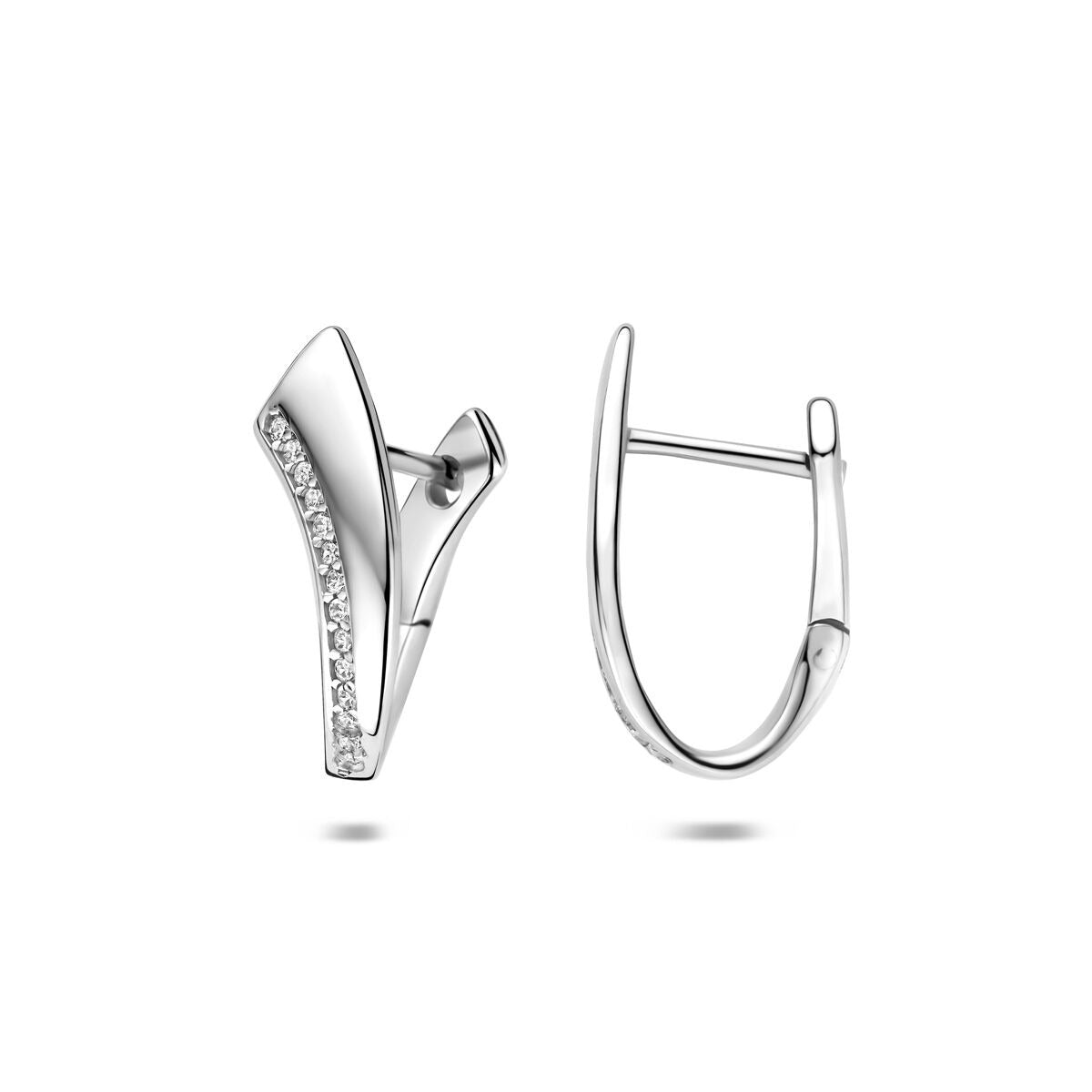 aros de circonita 19 mm plata rodiada