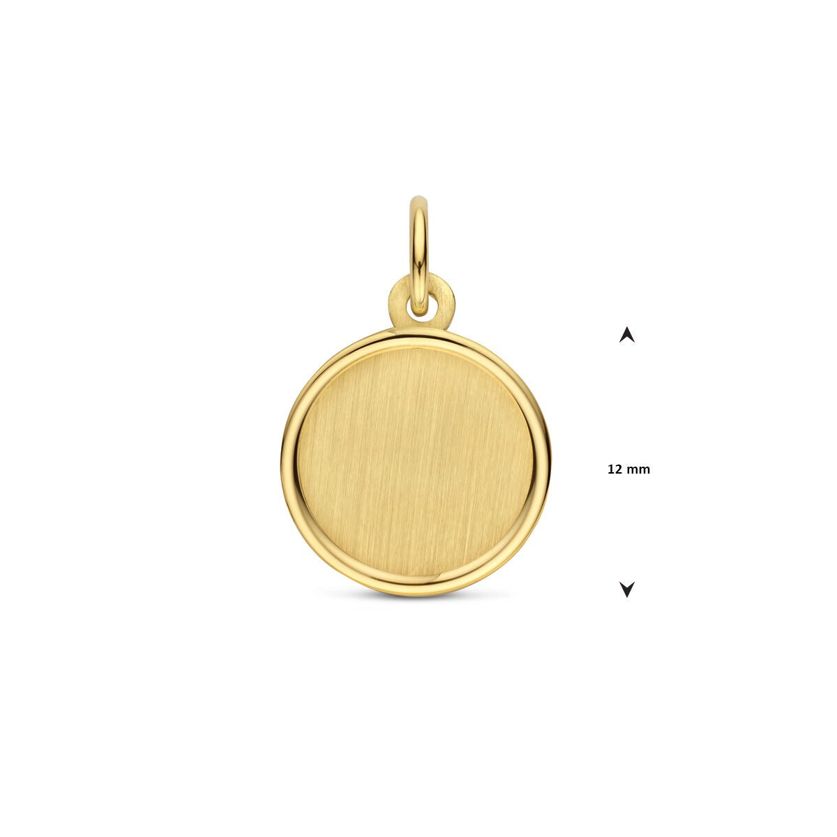 colgante de grabado en oro amarillo de 14k – detalle refinado y personal