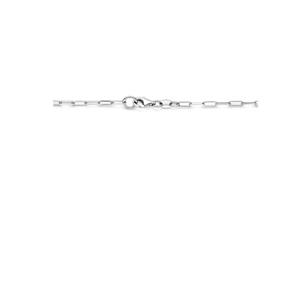 Collar de plata con conector - plata 925 rodiada