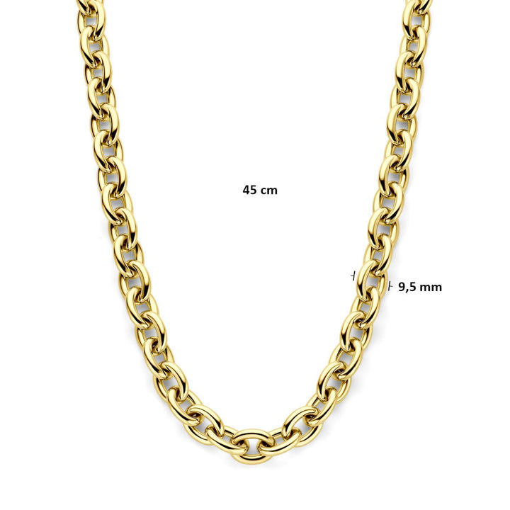 Gouden Collier 14k Anker Schakel – Dames