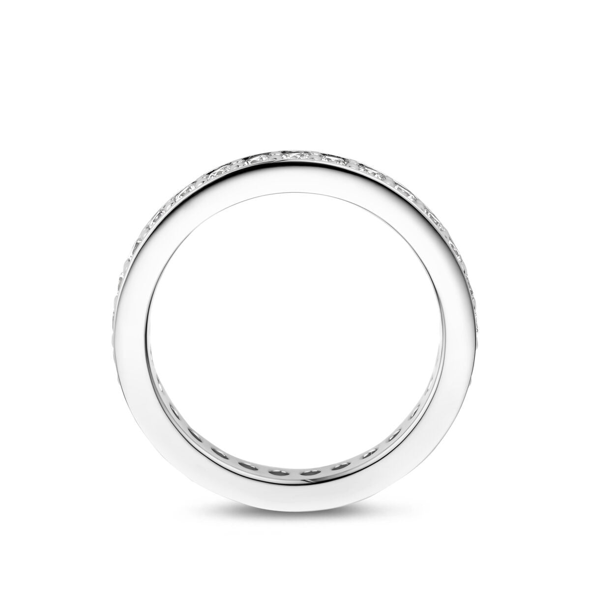 Anillo de plata 925 rodiado con circonitas 2.9 mm