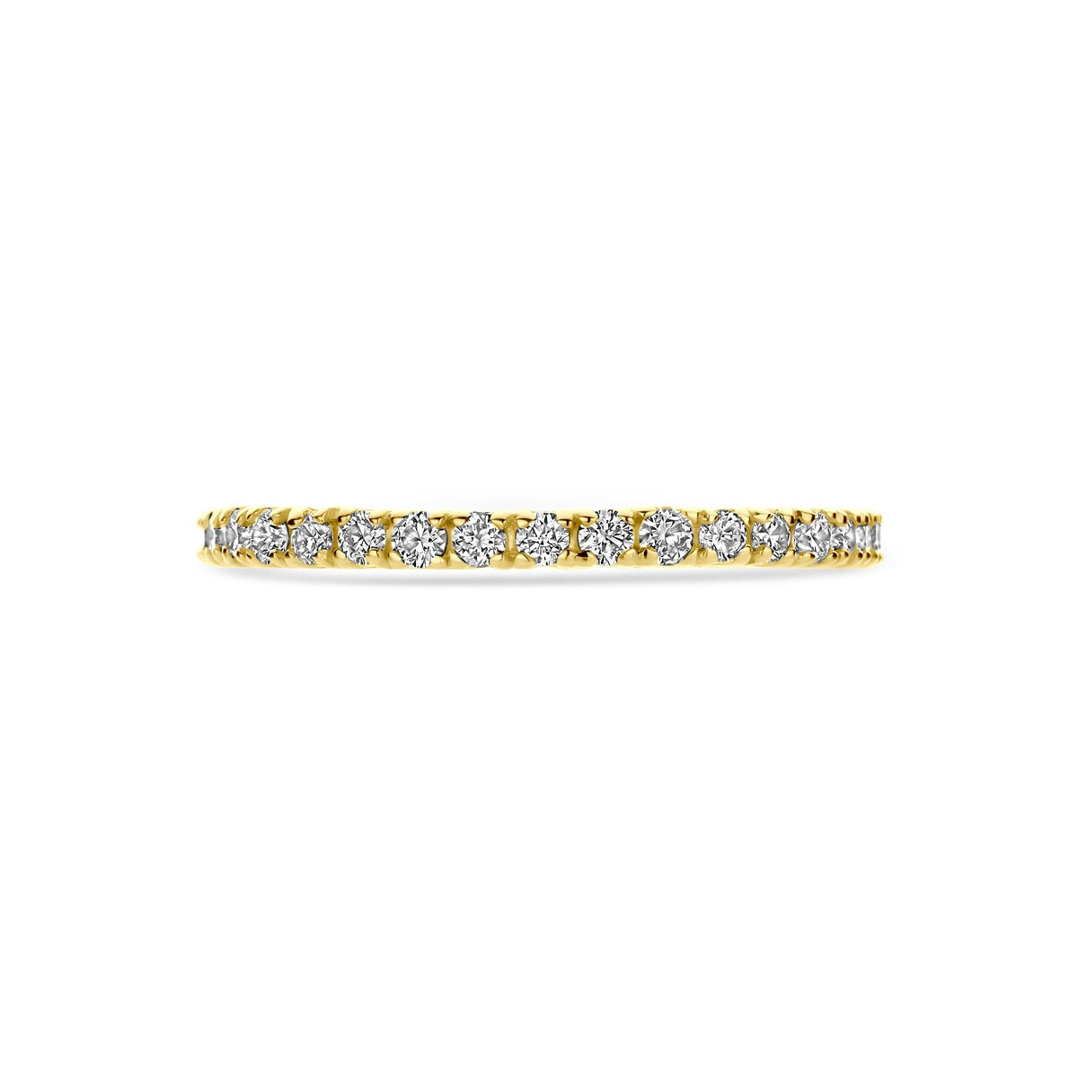 Anillo de alianza de oro amarillo de 14k con diamante – 0.70 ct