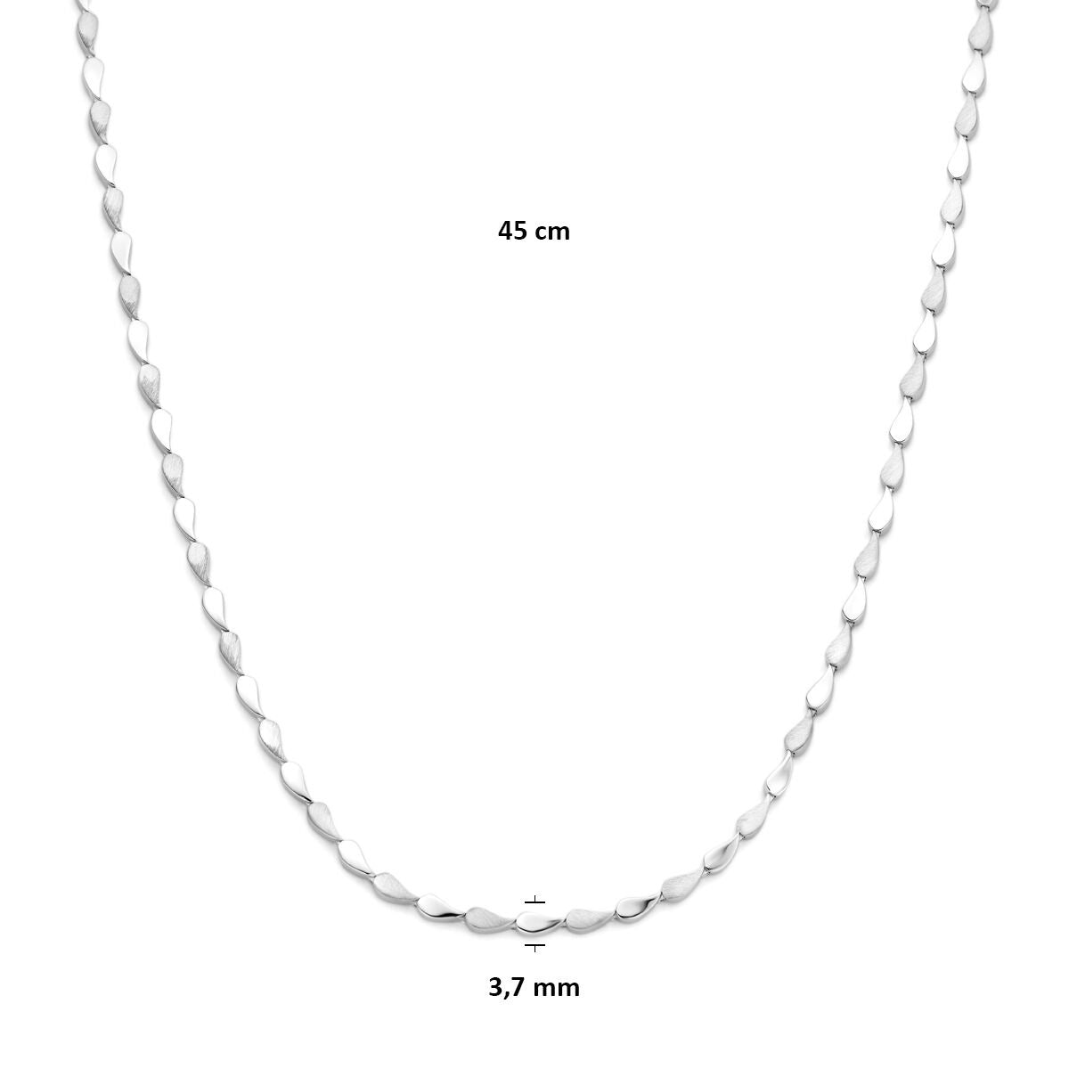 Collar de plata 925 rodiado