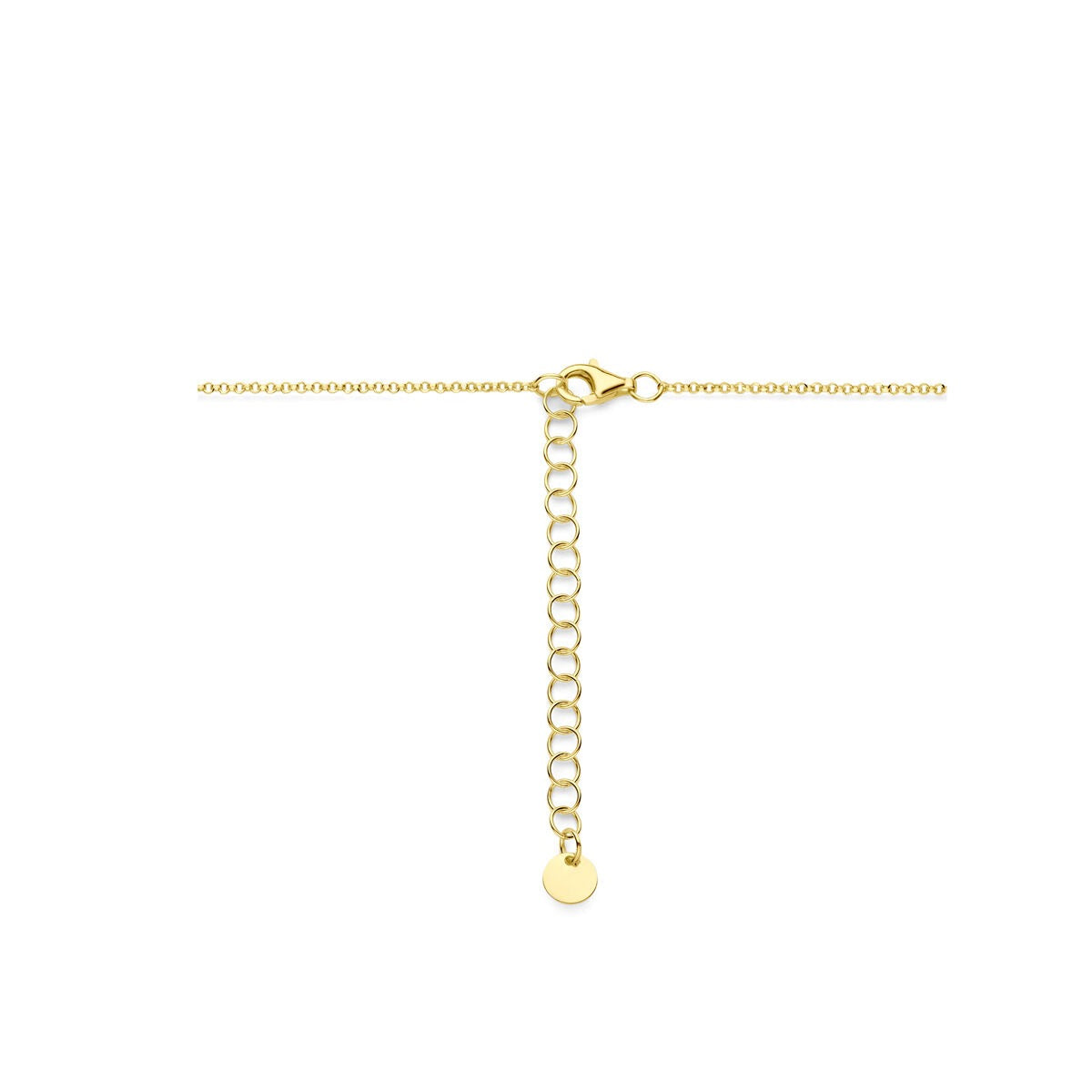 Collar chapado en oro con motivo de plantas – 40-45cm