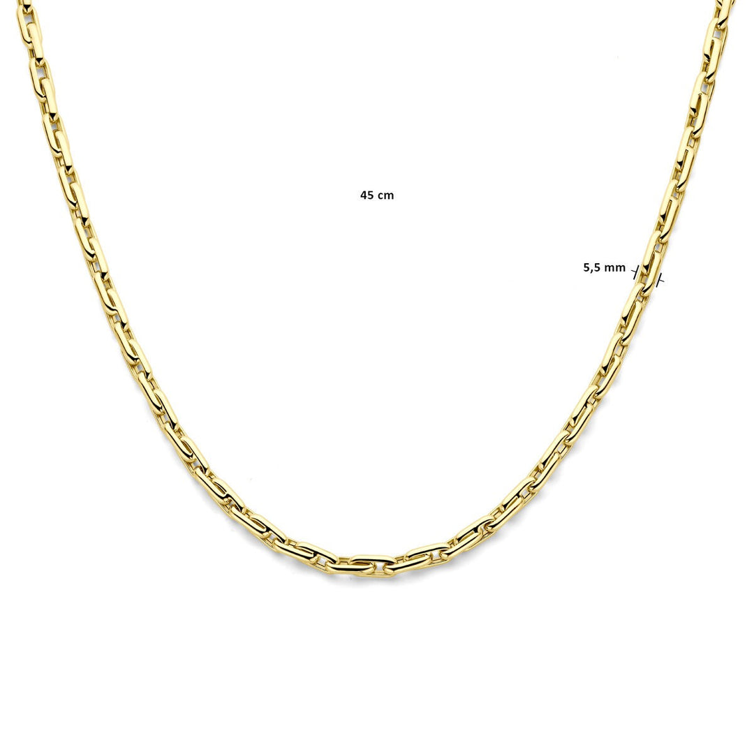 14k Geelgouden Collier Anker Schakel