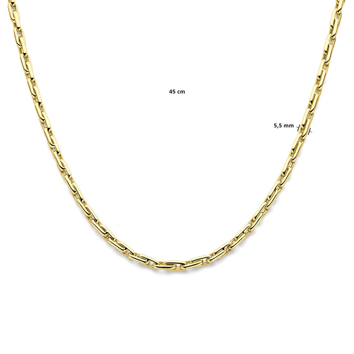 14k Geelgouden Collier Anker Schakel
