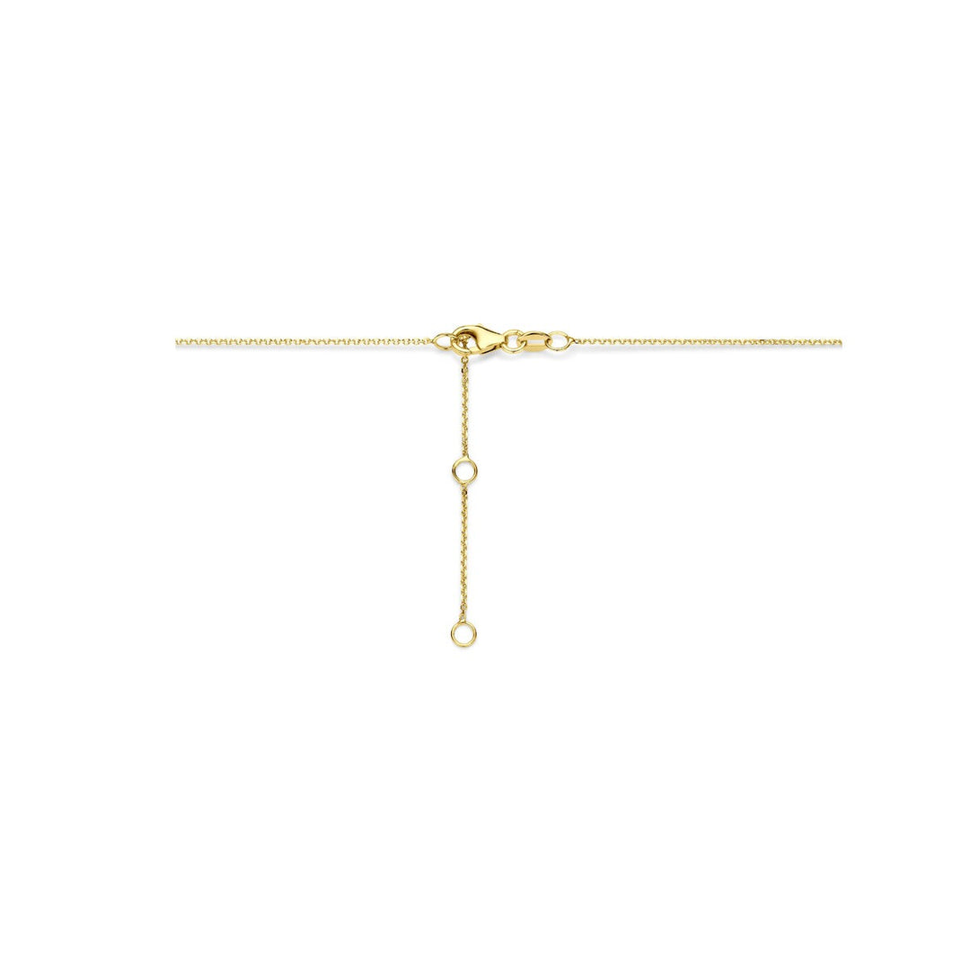14k Geelgouden ketting met kruisje