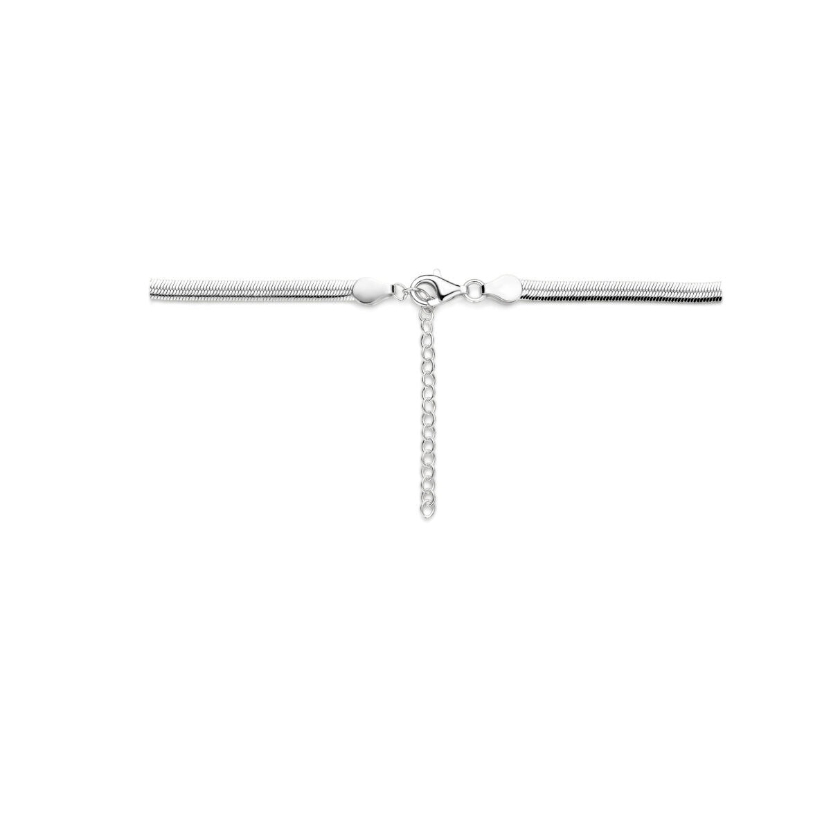 Collar de plata de mujer con eslabones gourmette 4mm