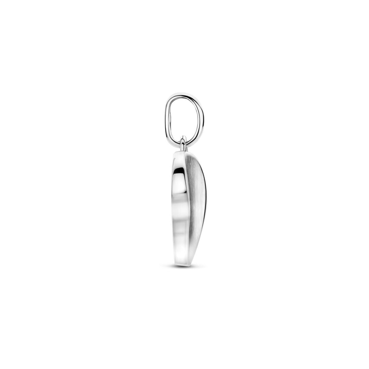 Colgante de plata con corazón y circonitas – rodiado 925