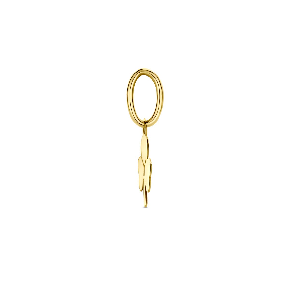Collar de oro amarillo con colgante de trébol