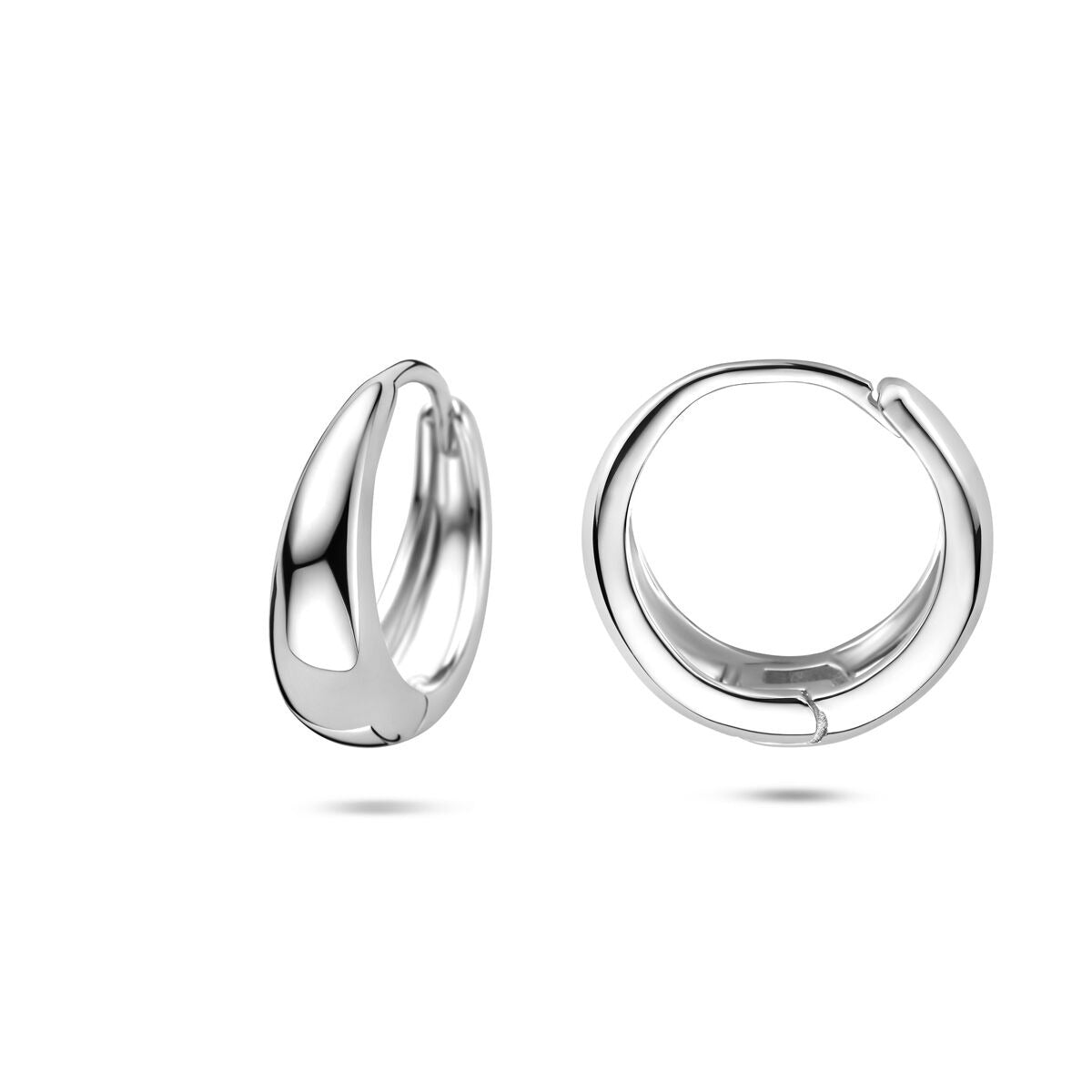 Pendientes de mujer de plata rodiada 14x5mm