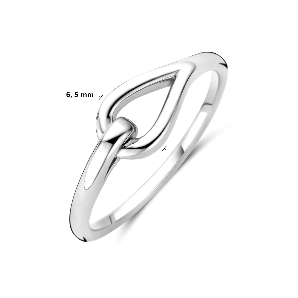 Anillo de mujer en plata - Anillo de banda rodiado