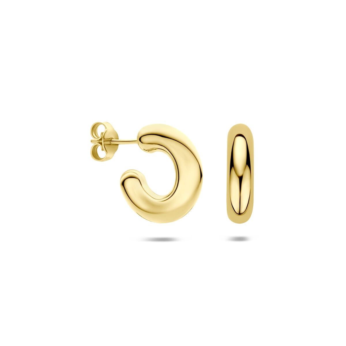 Aros de oro amarillo de 14k