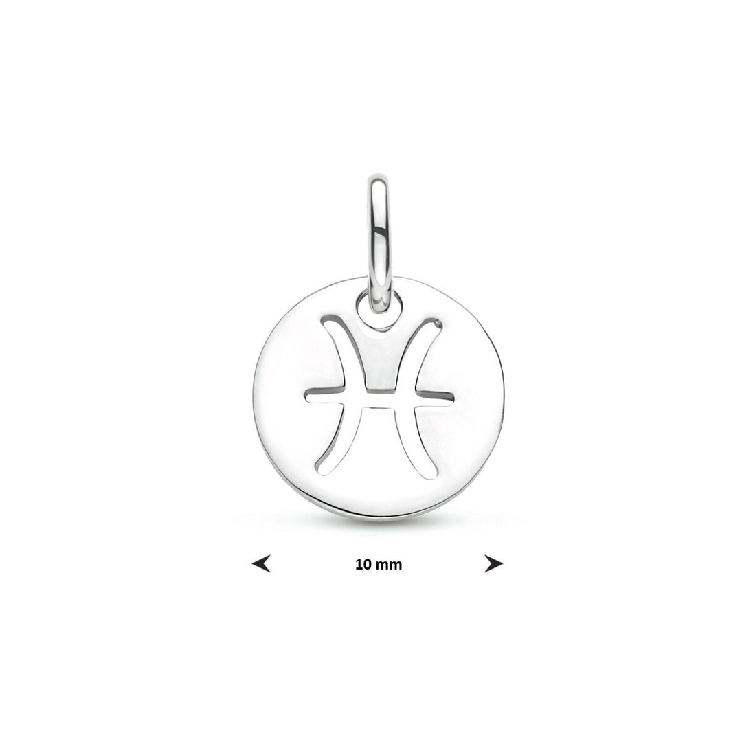 colgante signo zodiacal 13 mm plata rodiada
