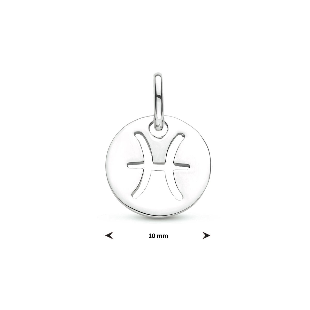colgante signo zodiacal 13 mm plata rodiada