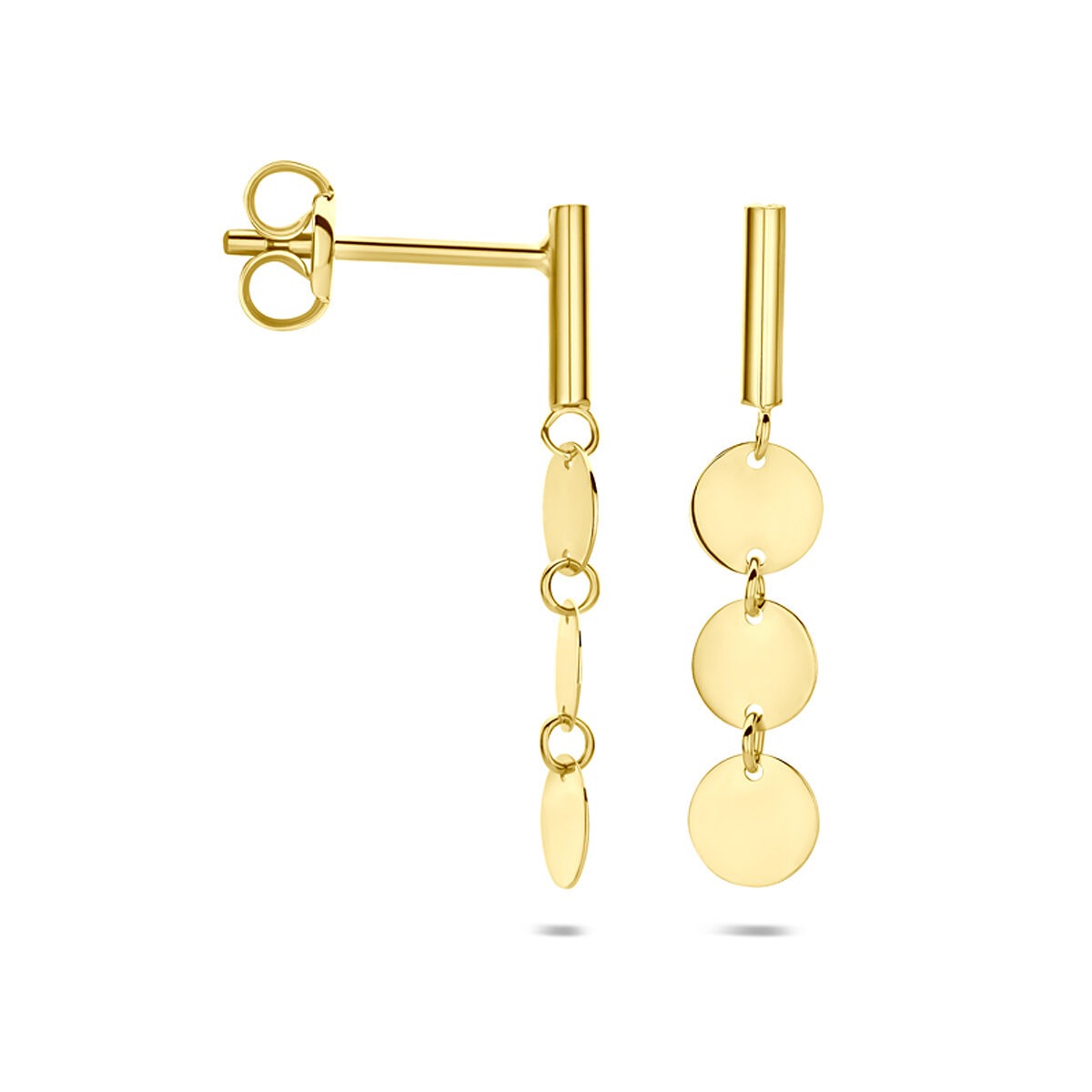 Aros de oro amarillo de mujer