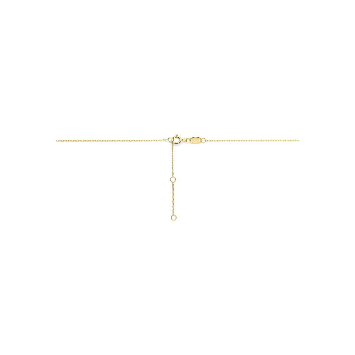 collar de oro amarillo de 9k con perlas
