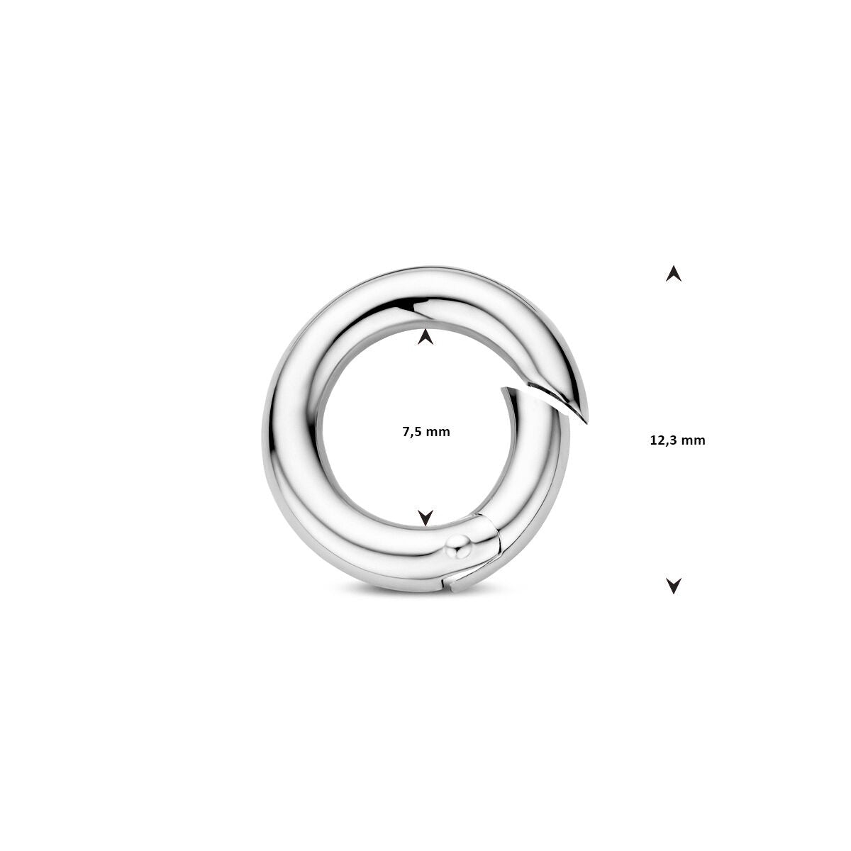 Conector de Plata 925 Rhodinado