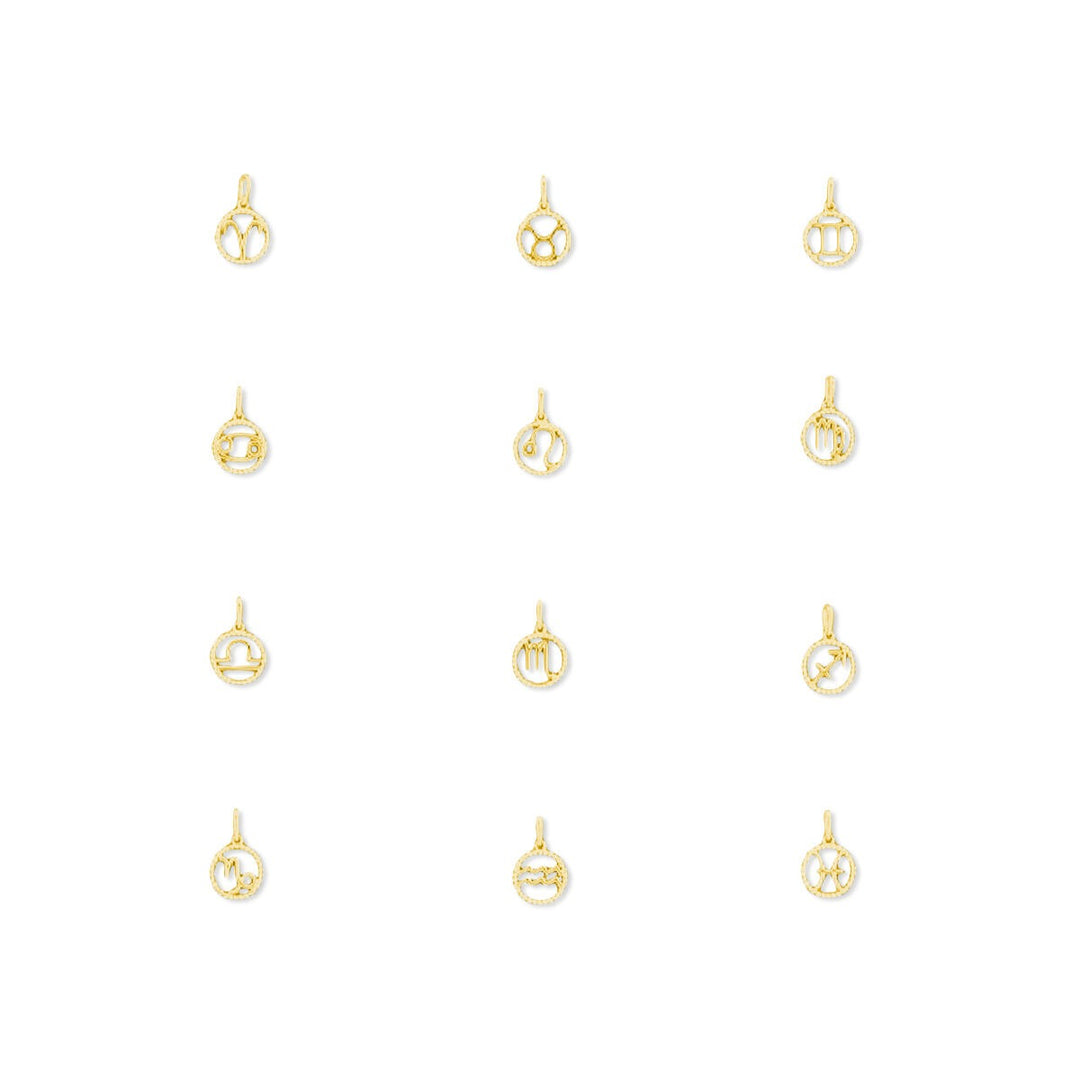 14k Geelgouden sterrenbeeld hanger